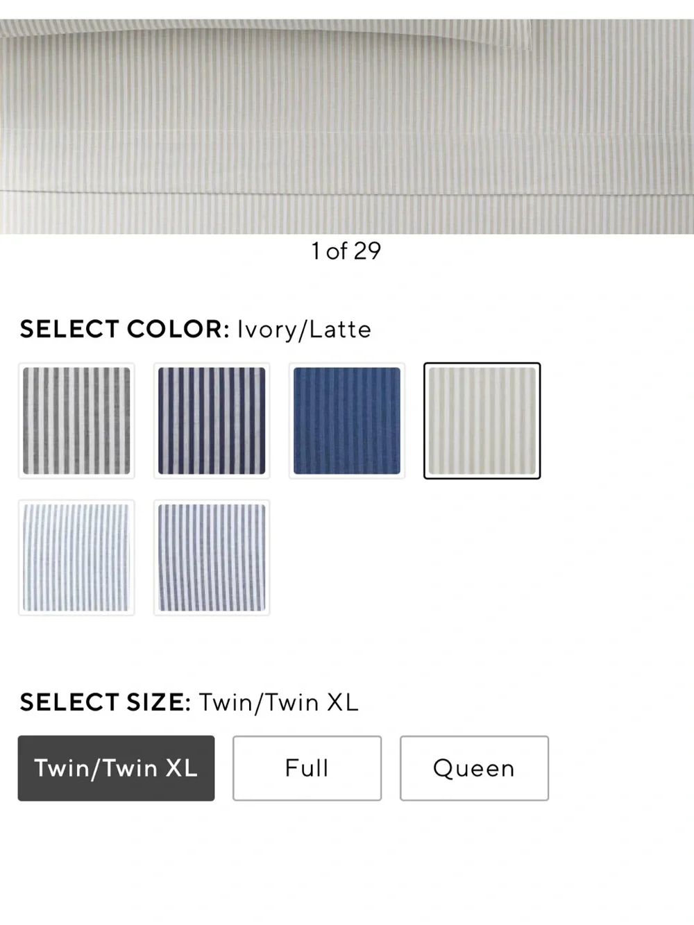 Pottery Barn Twin XL XLT Organic Cotton Flat Top Sheet Boxter Dorm Bed Bedding